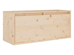 Móvel De Tv*Helloshop26 Móvel multimídia para TV prateleira para TV aparador armário para TV sala de jantar sala de estar quarto 4 peças madeira maciça de pinho marrom 02_0028726 Castanho