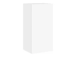 New Helloshop26 Móvel multimídia para TV prateleira para TV aparador armário para TV sala de jantar sala de estar quarto montado na parede x 4 peças com luzes LED 02_0028209 Branco