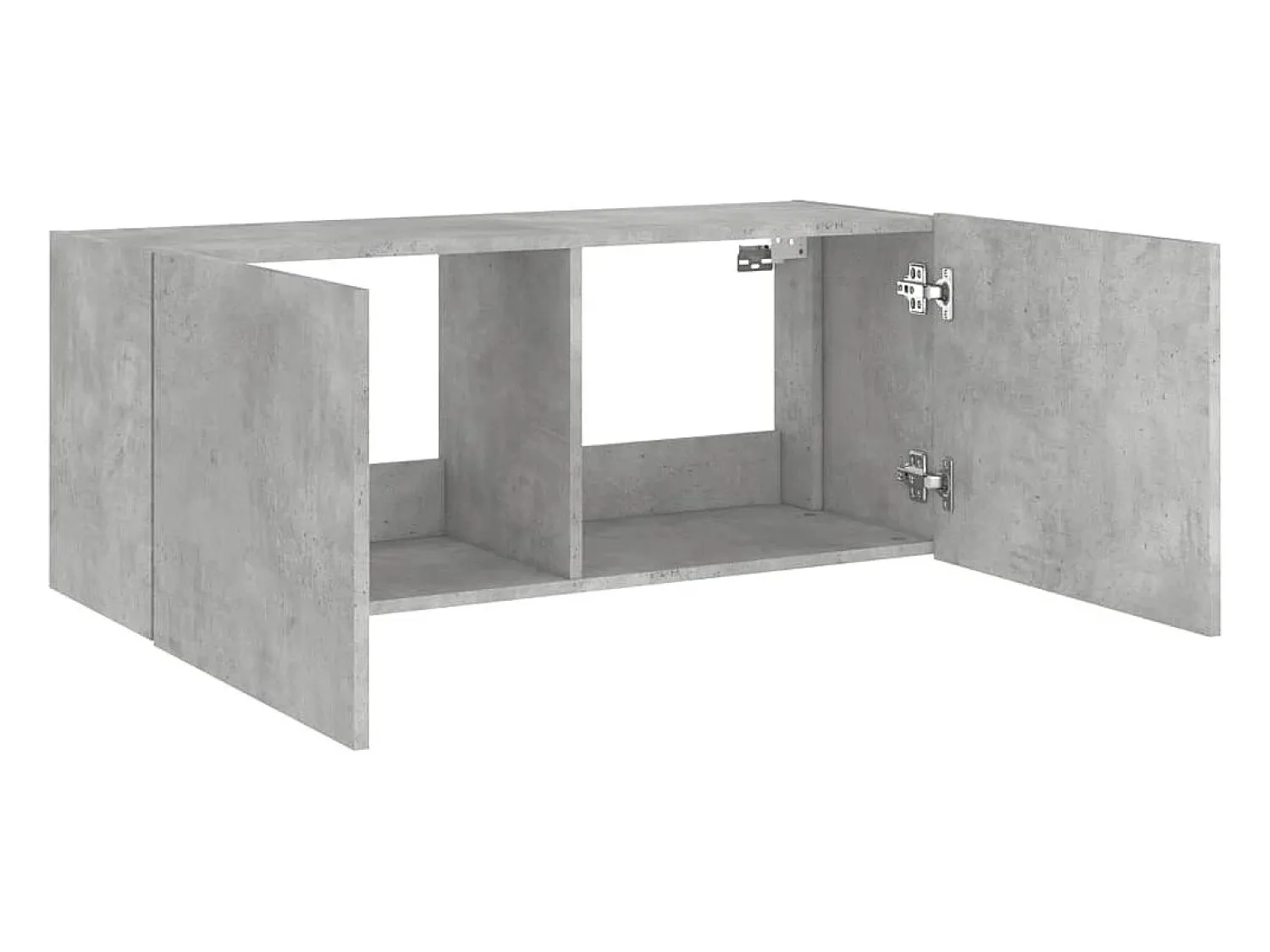 Clearance Helloshop26 Móvel multimídia para TV prateleira para TV aparador armário para TV para sala de jantar sala de estar e quarto com luzes LED 100 x 35 x 41 cm cinza 02_0027854 Cinzento
