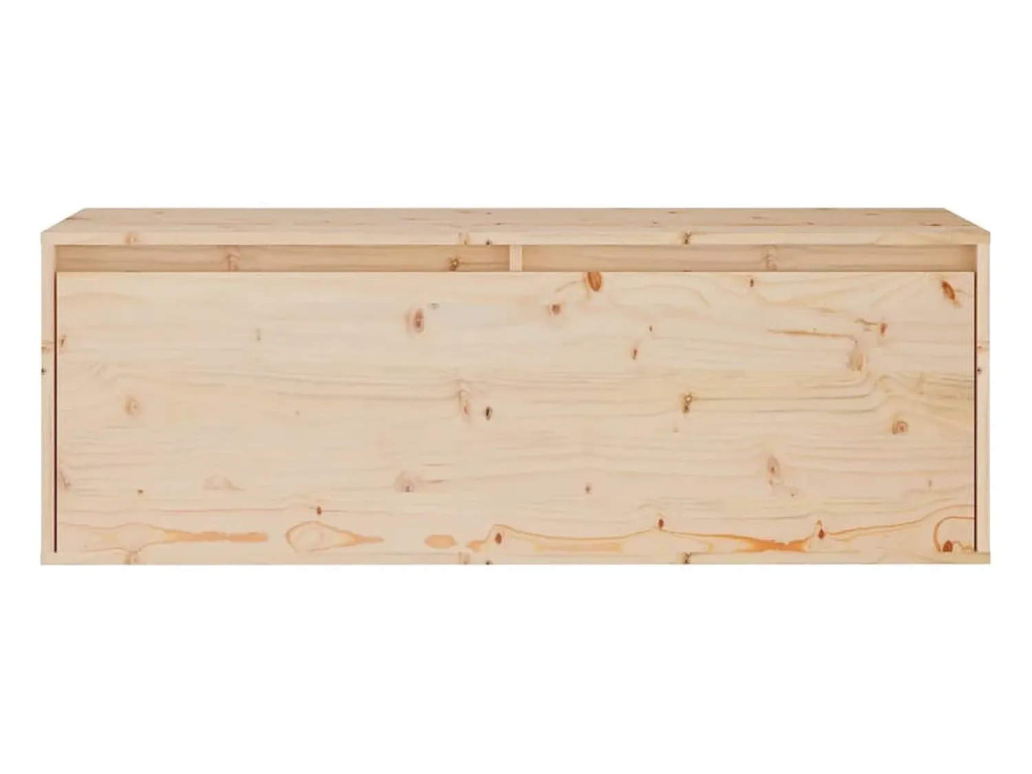 Outlet Helloshop26 Móvel multimídia para TV prateleira para TV aparador armário para TV sala de jantar sala de estar quarto 2 peças madeira maciça de pinho marrom 02_0028584 Castanho