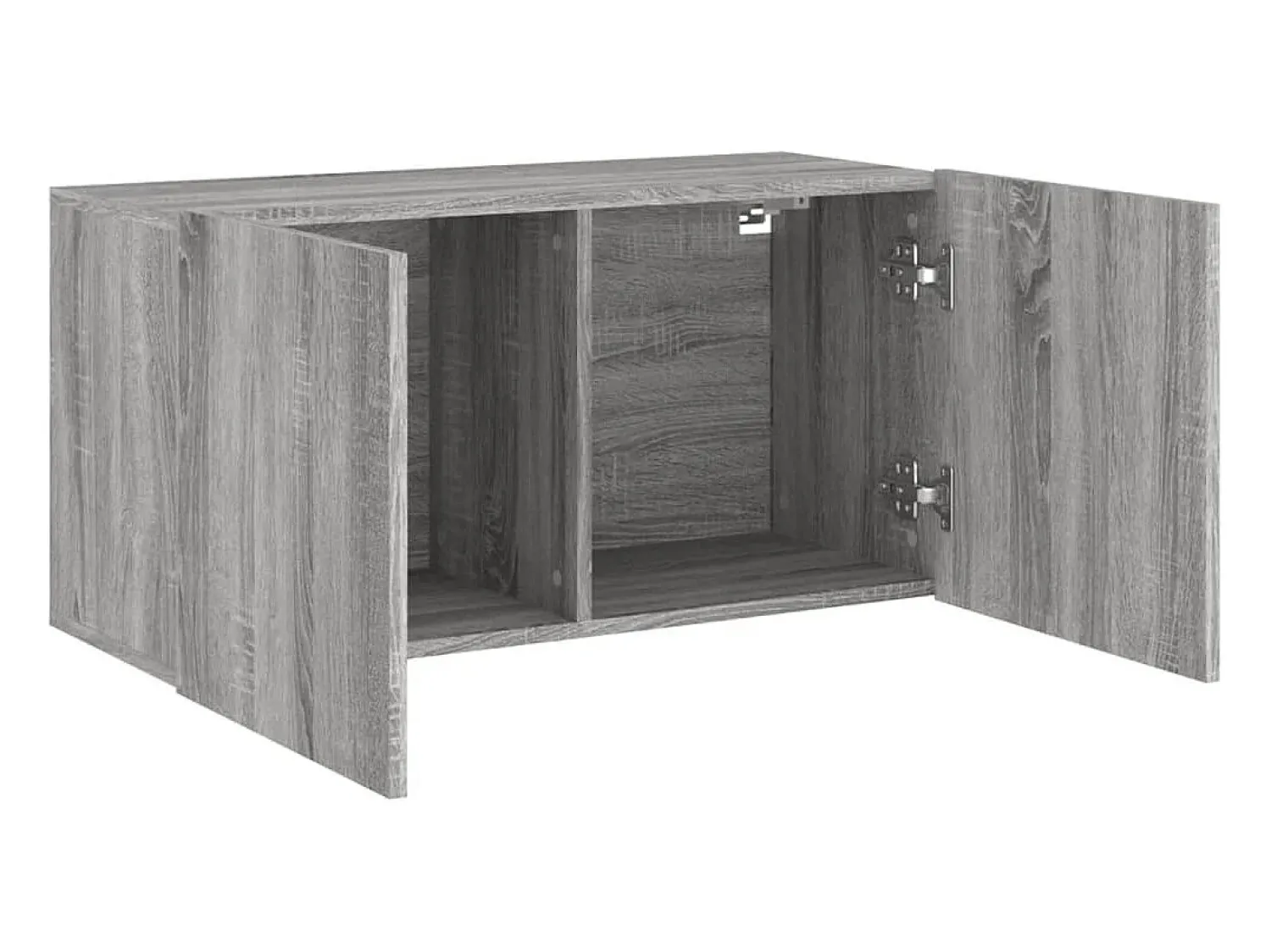 Móvel De Tv|Helloshop26 Móvel multimídia para TV prateleira para TV aparador rack para TV sala de jantar sala de estar quarto montado na parede Sonoma 80 x 30 x 41 cm cinza 02_0028192 Cinzento