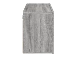 Móvel De Tv|Helloshop26 Móvel multimídia para TV prateleira para TV aparador rack para TV sala de jantar sala de estar quarto montado na parede Sonoma 80 x 30 x 41 cm cinza 02_0028192 Cinzento