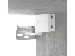 Móvel De Tv*Helloshop26 Móvel multimídia para TV prateleira para TV aparador rack para TV sala de jantar sala de estar quarto montado na parede Sonoma 100 x 34,5 x 40 cm cinza 02_0028174 Cinzento