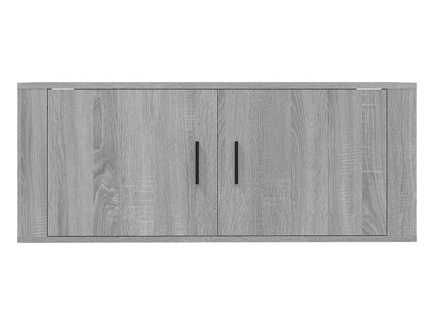 Móvel De Tv*Helloshop26 Móvel multimídia para TV prateleira para TV aparador rack para TV sala de jantar sala de estar quarto montado na parede Sonoma 100 x 34,5 x 40 cm cinza 02_0028174 Cinzento