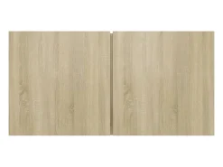 Móvel De Tv*Helloshop26 Móvel multimídia para TV prateleira para TV aparador para TV montado na parede 3 peças carvalho Sonoma 60 x 30 x 30 cm marrom 02_0029194 Castanho