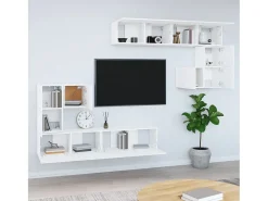 Móvel p/ TV de montagem na parede madeira processada PT211199^ Móvel De Tv