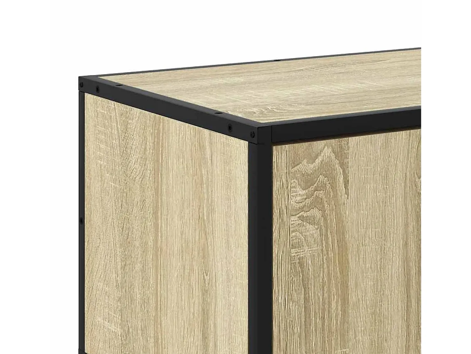 vidaxl Móvel p/ TV 160x35x41 cm deriv. madeira/metal carvalho sonoma^ Móvel De Tv