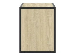 vidaxl Móvel p/ TV 60x31x39,5 cm deriv. madeira/metal carvalho sonoma^ Móvel De Tv
