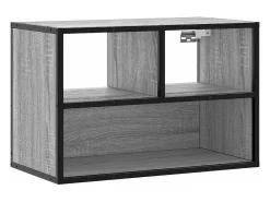 Online vidaxl Móvel p/ TV 60x31x39,5 cm deriv. madeira/metal sonoma Cinzento