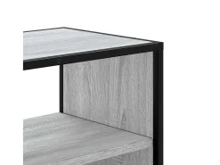 Online vidaxl Móvel p/ TV 60x31x39,5 cm deriv. madeira/metal sonoma Cinzento