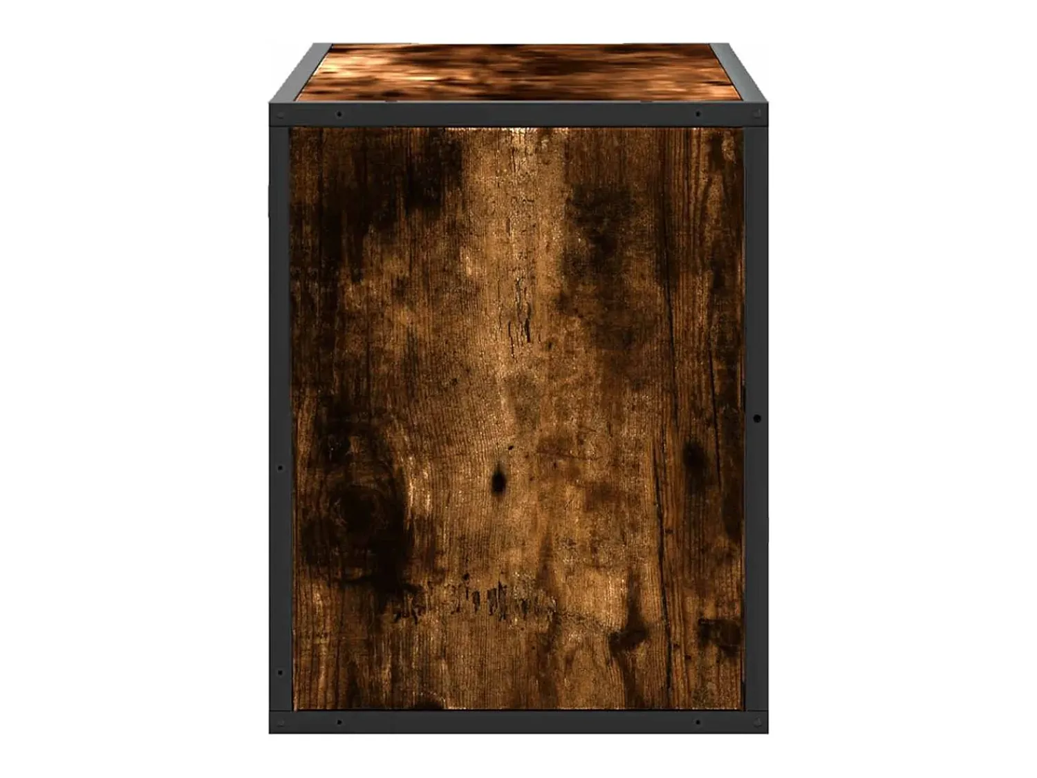 Móvel De Tv*vidaxl Móvel p/ TV 80x31x39,5 cm deriv. madeira/metal carvalho fumado Castanho