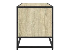 Móvel De Tv|vidaxl Móvel p/ TV 80x34,5x40 cm deriv. madeira/metal carvalho sonoma Castanho