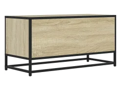 Móvel De Tv|vidaxl Móvel p/ TV 80x34,5x40 cm deriv. madeira/metal carvalho sonoma Castanho