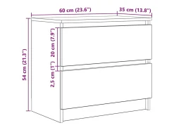 Móvel De Tv*vidaxl Móvel p/ TV 60x35x54 cm derivados de madeira Branco