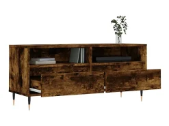 Móvel De Tv| Móvel p/ TV 100x34,5x44,5 cm derivados madeira carvalho fumado PT145714 Castanho