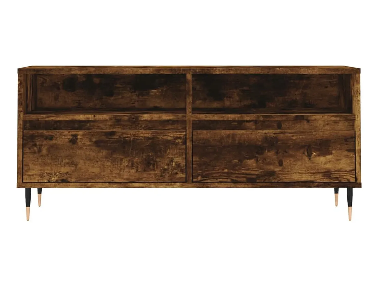 Móvel De Tv| Móvel p/ TV 100x34,5x44,5 cm derivados madeira carvalho fumado PT145714 Castanho