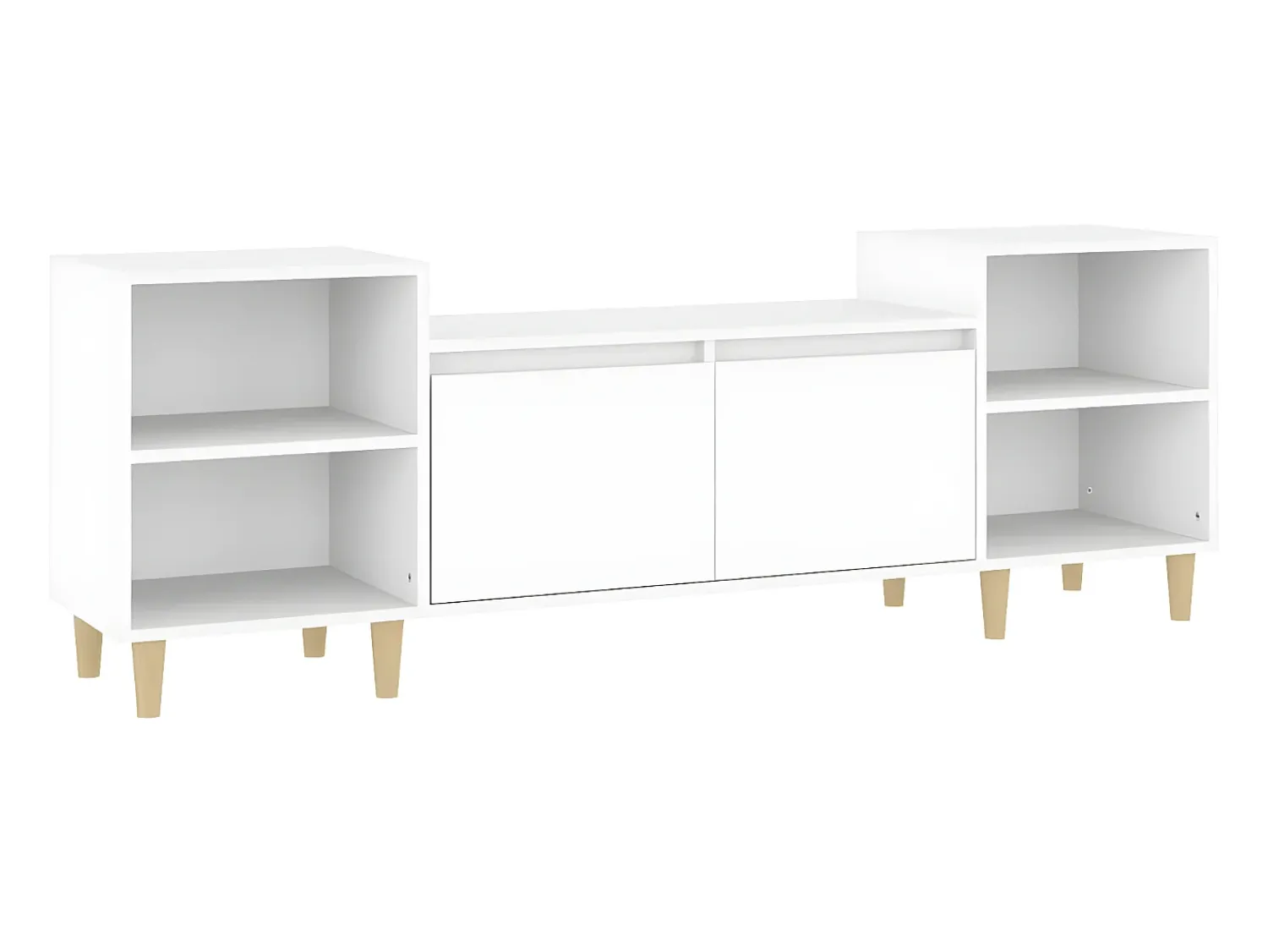 Móvel De Tv| Móvel p/ TV 160x35x55 cm derivados de madeira PT295195 Branco