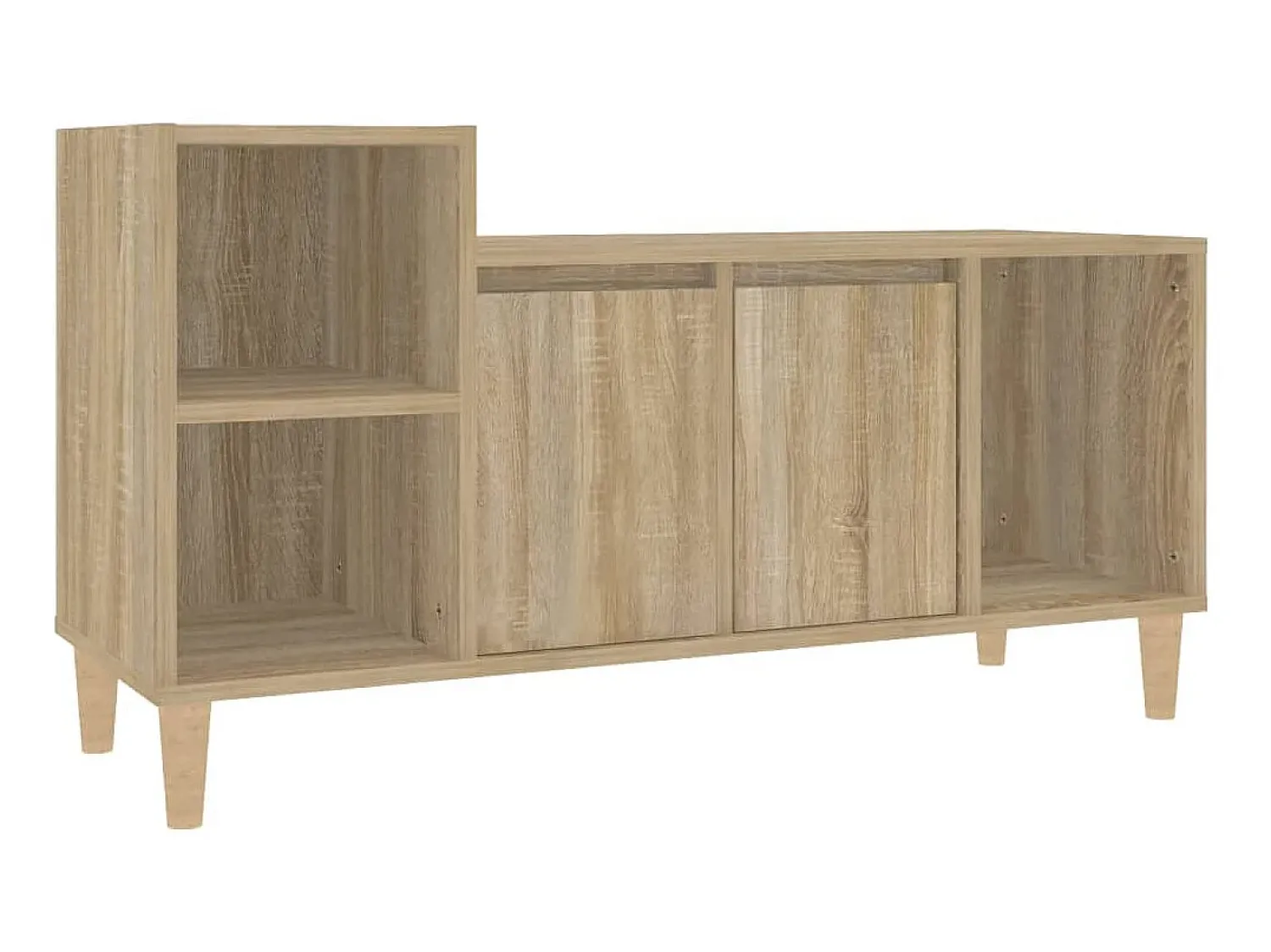 Móvel De Tv* Móvel p/ TV 100x35x55 cm derivados de madeira carvalho sonoma PT629379 Castanho