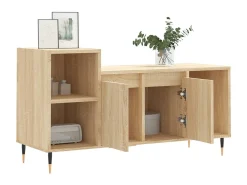 Móvel p/ TV 100x35x55 cm derivados de madeira carvalho sonoma PT380211 Castanho