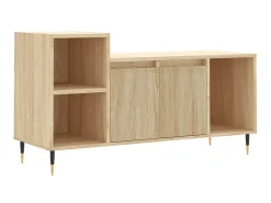 Móvel p/ TV 100x35x55 cm derivados de madeira carvalho sonoma PT380211 Castanho