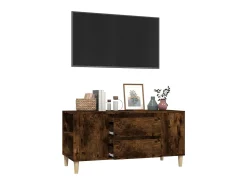 Móvel De Tv| Móvel p/ TV 102x44,5x50 cm derivados de madeira carvalho fumado PT154144 Castanho