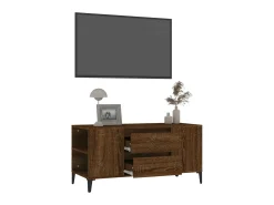 Móvel De Tv| Móvel p/ TV 102x44,5x50 cm derivados madeira carvalho PT859220 Castanho