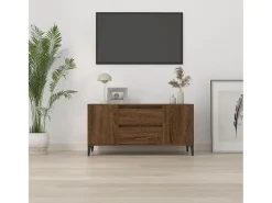 Móvel De Tv| Móvel p/ TV 102x44,5x50 cm derivados madeira carvalho PT859220 Castanho