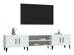 Móvel De Tv* Móvel p/ TV 180x31,5x40 cm derivados de madeira PT393553 Branco