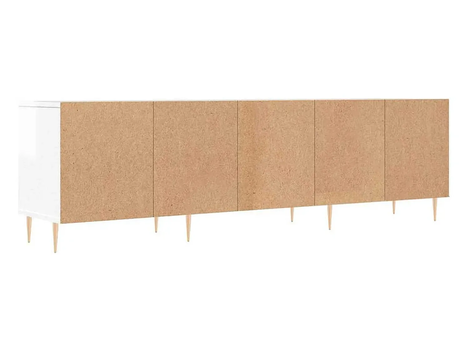 Móvel De Tv*vidaxl Móvel p/ TV 150x30x44,5 cm derivados madeira branco brilhante Marfim