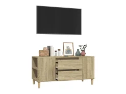 Móvel p/ TV 102x44,5x50 cm derivados de madeira carvalho sonoma PT766386^ Móvel De Tv