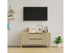 Móvel p/ TV 102x44,5x50 cm derivados de madeira carvalho sonoma PT766386^ Móvel De Tv