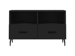 Móvel De Tv* Móvel p/ TV 80x36x50 cm derivados de madeira PT959735 Preto