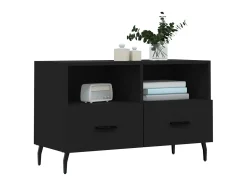 Móvel De Tv* Móvel p/ TV 80x36x50 cm derivados de madeira PT959735 Preto
