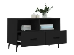 Móvel De Tv* Móvel p/ TV 80x36x50 cm derivados de madeira PT959735 Preto