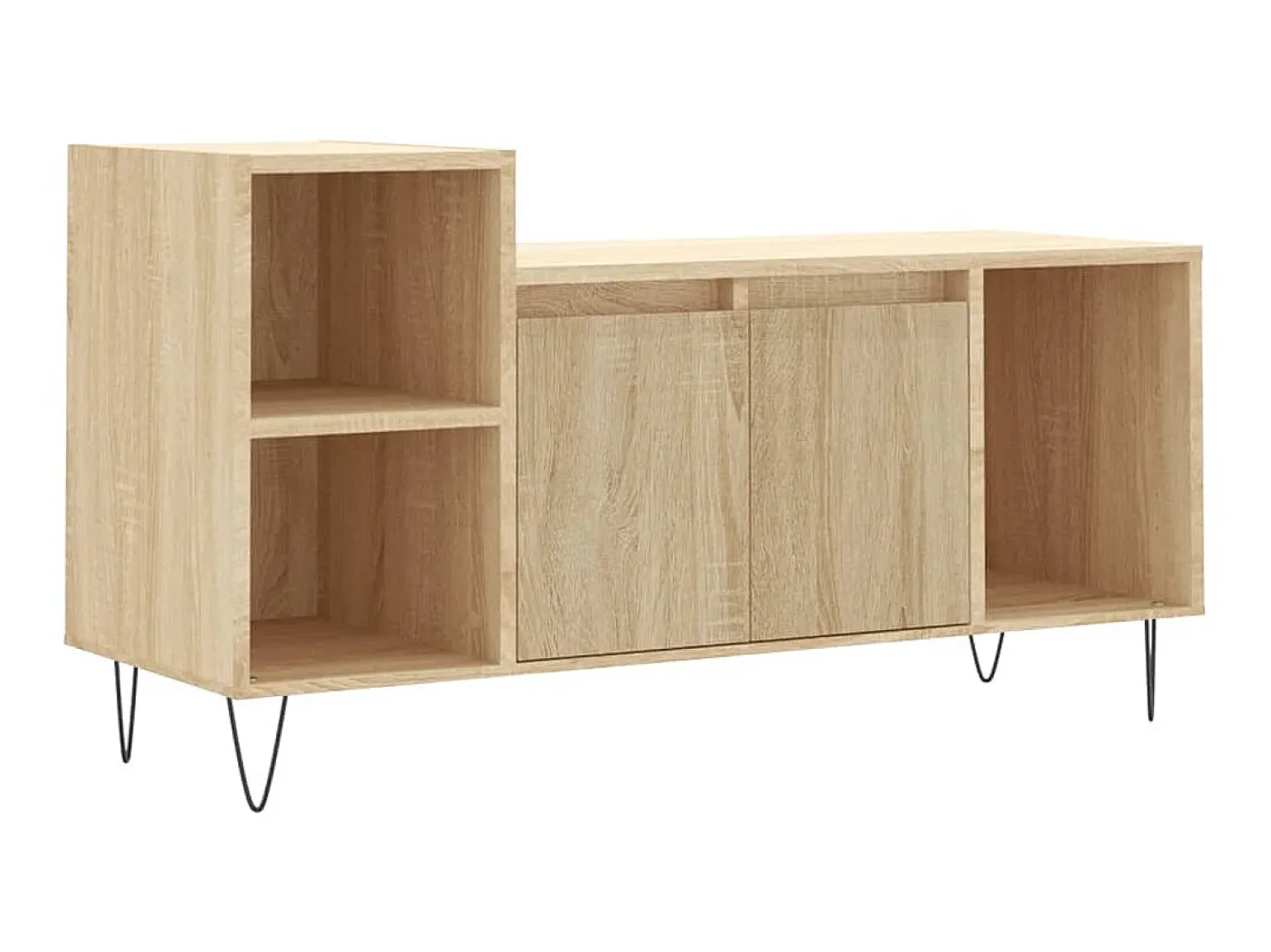 Móvel De Tv* Móvel p/ TV 100x35x55 cm derivados de madeira carvalho sonoma PT204582 Castanho