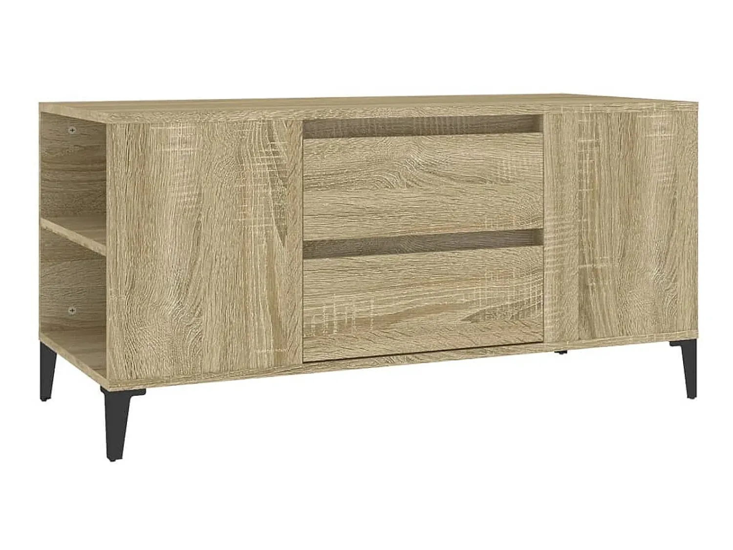 Móvel p/ TV 102x44,5x50 cm derivados de madeira carvalho sonoma PT251921^ Móvel De Tv