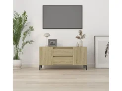 Móvel p/ TV 102x44,5x50 cm derivados de madeira carvalho sonoma PT251921^ Móvel De Tv