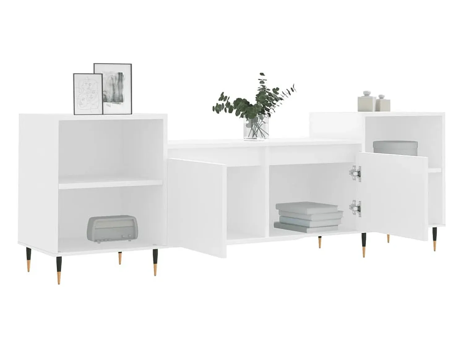 Online vidaxl Móvel p/ TV 160x35x55 cm derivados de madeira Branco