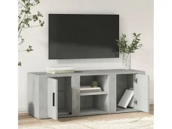 Móvel De Tv| Móvel p/ TV 100x31,5x35 cm derivados madeira cimento PT632857 Cinzento