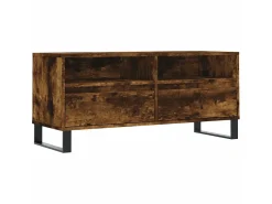 Móvel De Tv| Móvel p/ TV 100x34,5x44,5 cm derivados madeira carvalho fumado PT204871 Castanho