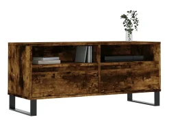 Móvel De Tv| Móvel p/ TV 100x34,5x44,5 cm derivados madeira carvalho fumado PT204871 Castanho