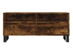 Móvel De Tv| Móvel p/ TV 100x34,5x44,5 cm derivados madeira carvalho fumado PT204871 Castanho
