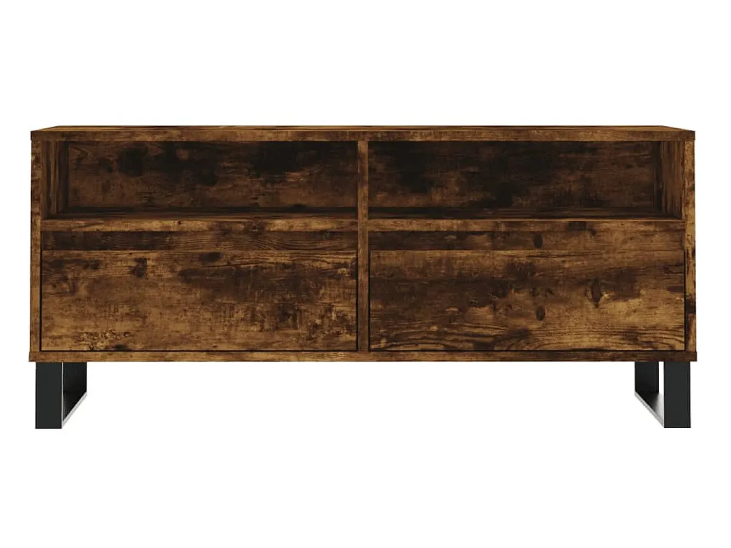 Móvel De Tv| Móvel p/ TV 100x34,5x44,5 cm derivados madeira carvalho fumado PT204871 Castanho