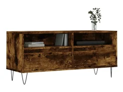 New Móvel p/ TV 100x34,5x44,5 cm derivados madeira carvalho fumado PT443692 Castanho