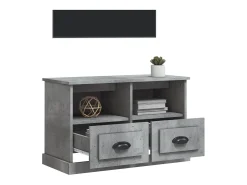 Móvel p/ TV 80x35x50 cm derivados de madeira cimento PT288298 Cinzento
