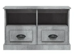 Móvel p/ TV 80x35x50 cm derivados de madeira cimento PT288298 Cinzento