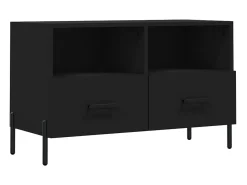 Móvel De Tv| Móvel p/ TV 80x36x50 cm derivados de madeira PT969272 Preto