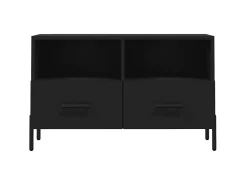 Móvel De Tv| Móvel p/ TV 80x36x50 cm derivados de madeira PT969272 Preto