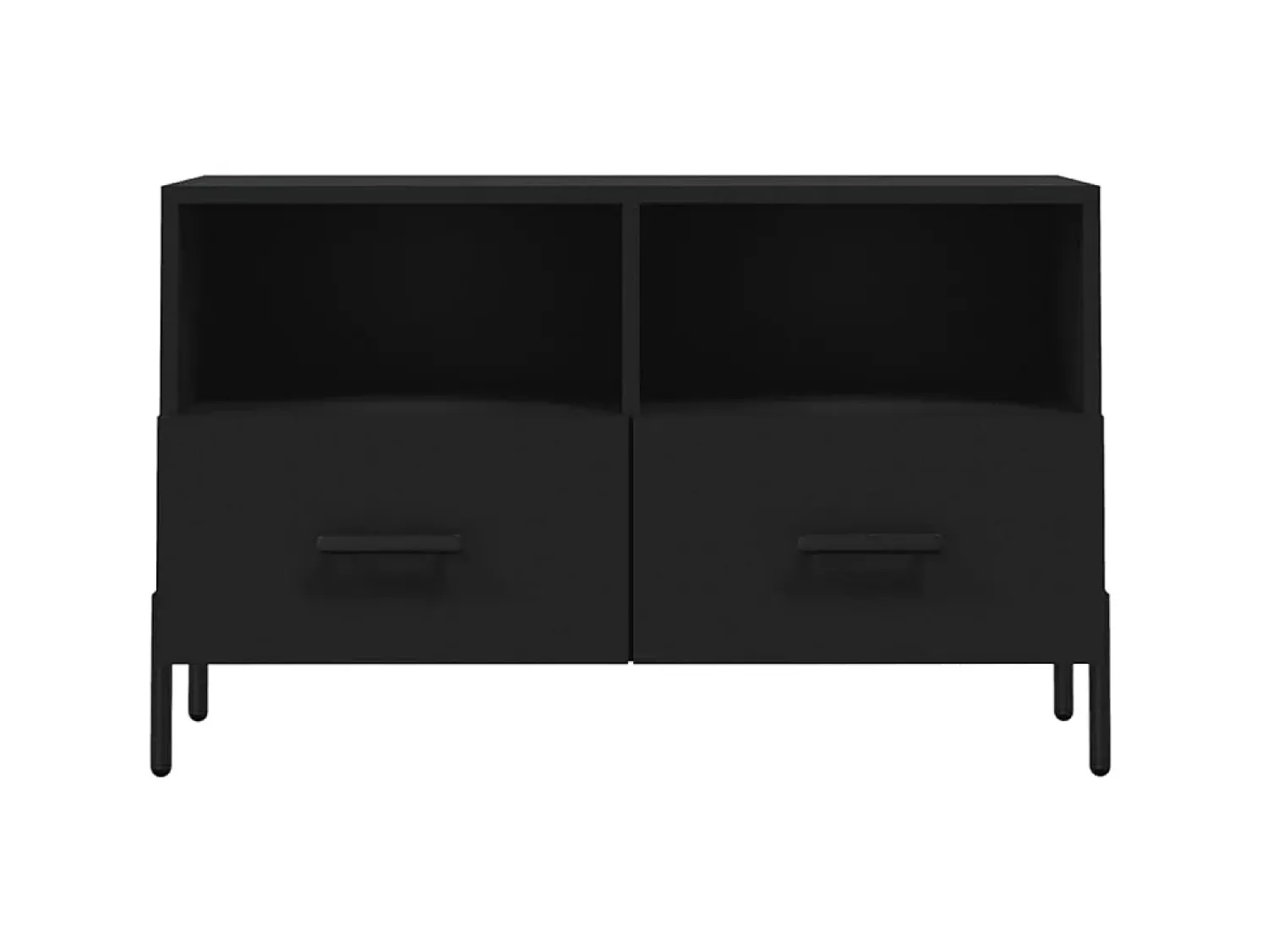 Móvel De Tv| Móvel p/ TV 80x36x50 cm derivados de madeira PT969272 Preto