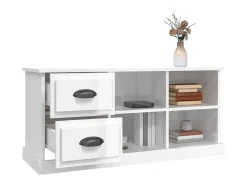 Móvel De Tv* Móvel p/ TV 102x35,5x47,5 cm derivados madeira brilhante PT926870 Branco
